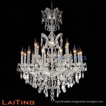 Large murano chrome Maria Theresa candle chandelier for wedding 81129